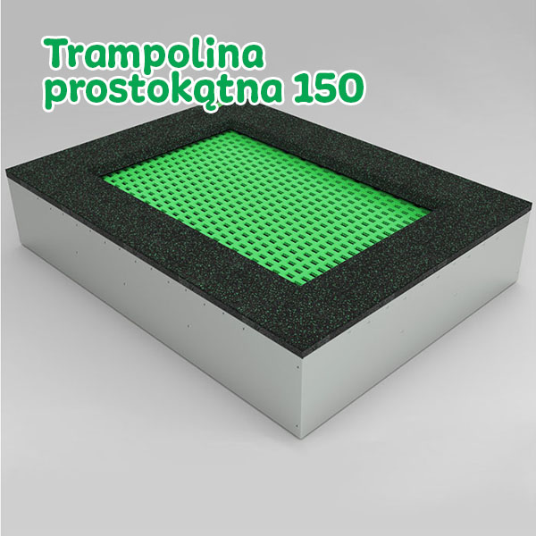 Trampolina prostokątna 100 x 150