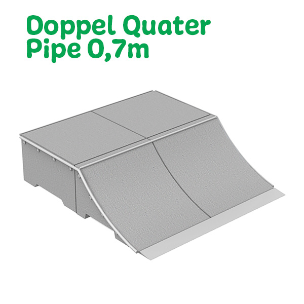 Urządzenie skateparku Doppel Quater Pipe 0,7m