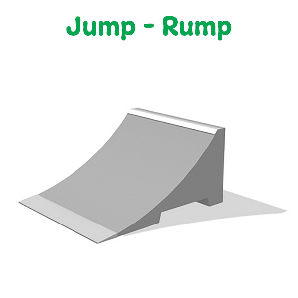 Urządzenie skateparku jump-ramp