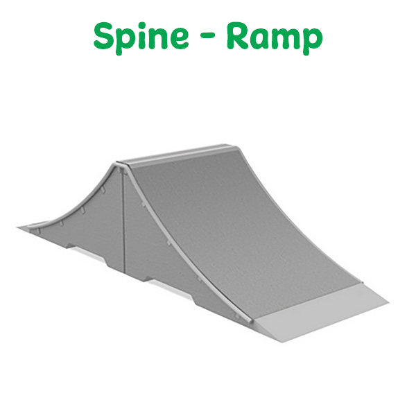 Urządzenie skateparku spine - ramp