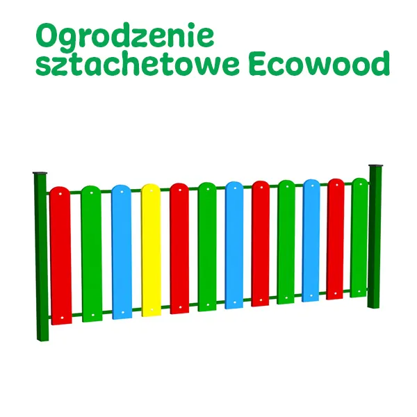 Ogrodzenie sztachetowe z ecowood