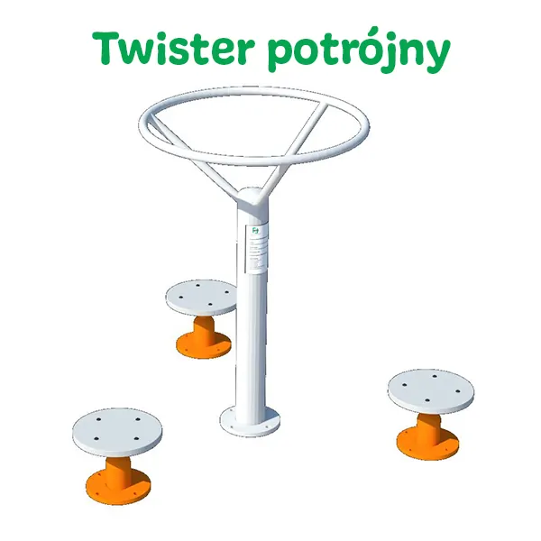 Urządzenie fitness dla dorosłych Twister potrójny nr kat. 14.1.09